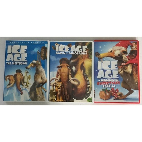 Ice Age DVD Bundle Lot Of 3 The Meltdown, Dawn Of The Dinosaurs DVD - VERY GOOD - Picture 1 of 12